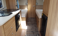 Elddis Xplore 574  kitchen bedroom