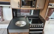 Swift Conqueror 565 kitchen